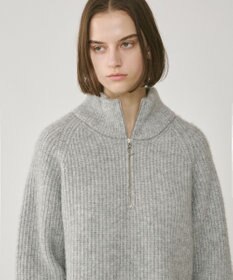 GRACE CONTINENTAL 畦zipニットトップ