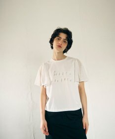 GRACE CONTINENTAL レースロゴTシャツ ホワイト