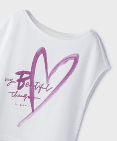 GRACE CONTINENTAL ハートプリント裏毛トップ