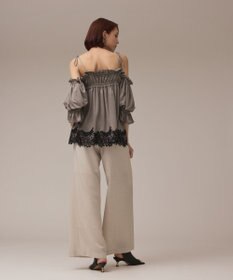 GRACE CONTINENTAL ギャザーフレアトップ