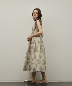 GRACE CONTINENTAL シアージャガードティアードワンピース