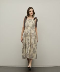 GRACE CONTINENTAL シアージャガードティアードワンピース