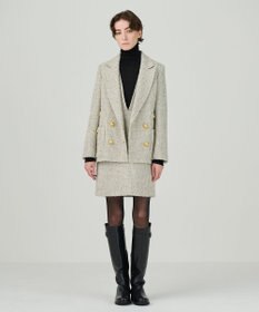 GRACE CONTINENTAL ラメループツイードジャケット