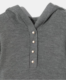 GRACE CONTINENTAL メリノウールリブフーディー