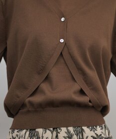 GRACE CONTINENTAL レイヤードニットトップ