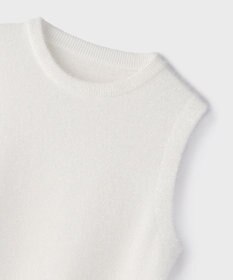 GRACE CONTINENTAL ラメフェザ－ニットトップ