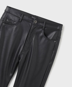 GRACE CONTINENTAL フェイクレザースリムstパンツ