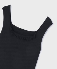 GRACE CONTINENTAL リブフリルニットトップ