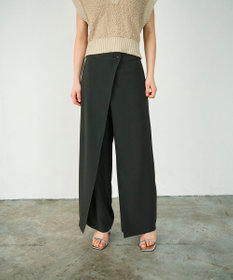 GRACE CONTINENTAL ラップレイヤードパンツ