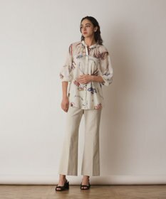 GRACE CONTINENTAL ストレッチフレアパンツ