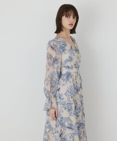 GRACE CONTINENTAL ペイズリーカシュクールワンピース