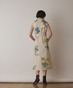 GRACE CONTINENTAL プリントトレンチワンピース