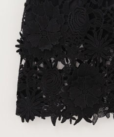 GRACE CONTINENTAL ケミカルフラワーレースワンピース