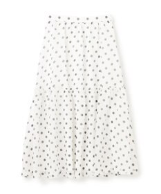 GRACE CONTINENTAL シアードットプリントスカート