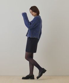 GRACE CONTINENTAL ウールギャバミニスカート