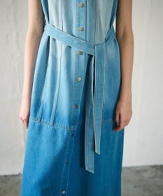 GRACE CONTINENTAL デニムストレートロングワンピース2