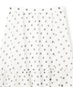 GRACE CONTINENTAL シアードットプリントスカート