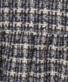 GRACE CONTINENTAL ツイードコンビワンピース