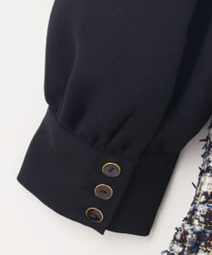 GRACE CONTINENTAL ツイードコンビワンピース