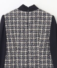 GRACE CONTINENTAL ツイードコンビワンピース