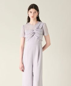 GRACE CONTINENTAL ドレープリボンサロペット