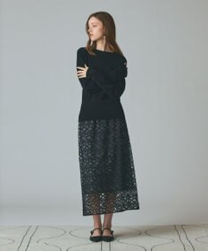 GRACE CONTINENTAL ボウ付ニットトップ