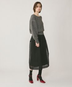 GRACE CONTINENTAL ラメリップニットトップ