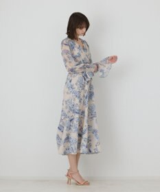 GRACE CONTINENTAL ペイズリーカシュクールワンピース