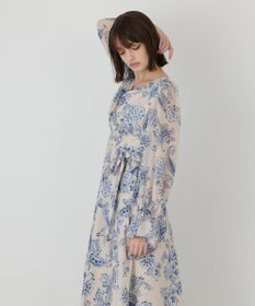 GRACE CONTINENTAL ペイズリーカシュクールワンピース