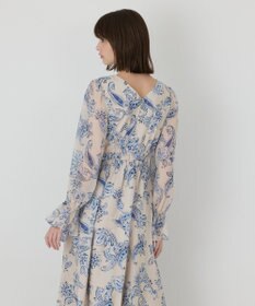 GRACE CONTINENTAL ペイズリーカシュクールワンピース