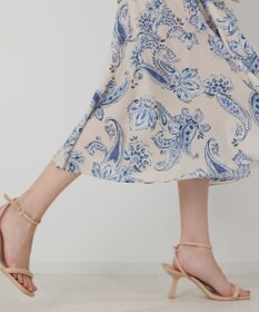 GRACE CONTINENTAL ペイズリーカシュクールワンピース