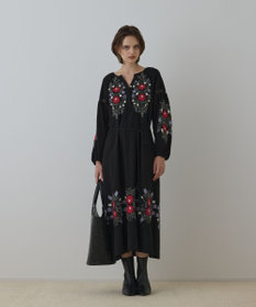 GRACE CONTINENTAL エンブロイダリーカフタンワンピース