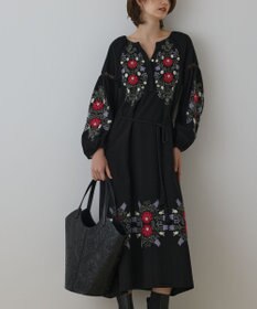 GRACE CONTINENTAL エンブロイダリーカフタンワンピース