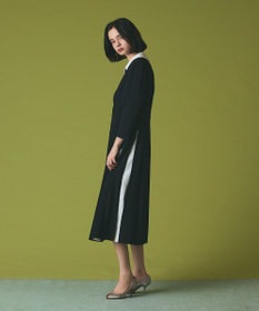 GRACE CONTINENTAL クレリックバイカラーワンピース