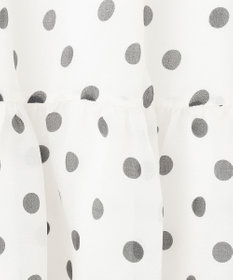 GRACE CONTINENTAL シアードットプリントスカート