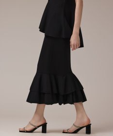 GRACE CONTINENTAL ティアードニットスカート