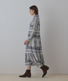 GRACE CONTINENTAL バンダナプリントシャツワンピース