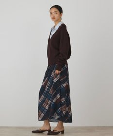 GRACE CONTINENTAL シャツカラーニットトップ