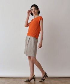 GRACE CONTINENTAL スパンコールリブトップ