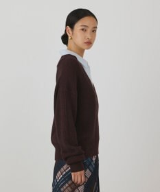 GRACE CONTINENTAL シャツカラーニットトップ