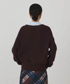 GRACE CONTINENTAL シャツカラーニットトップ