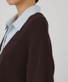 GRACE CONTINENTAL シャツカラーニットトップ