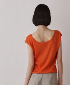 GRACE CONTINENTAL スパンコールリブトップ