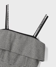 GRACE CONTINENTAL チドリツイードサロペット