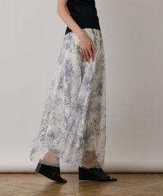 GRACE CONTINENTAL シャドーフラワープリントスカート