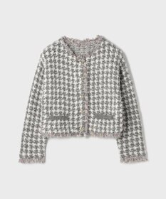 GRACE CONTINENTAL ツイードニットショートカーディガン