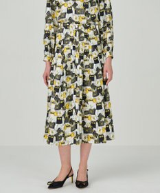 GRACE CONTINENTAL バッグモチーフプリーツスカート