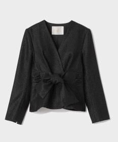 GRACE CONTINENTAL ラメWOOLボウジャケット