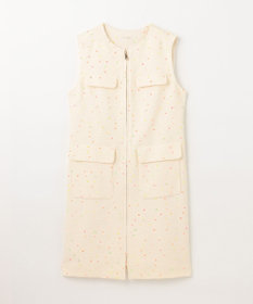 GRACE CONTINENTAL ネオンドットジャガードワンピース