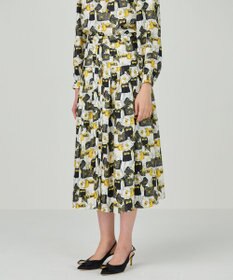 GRACE CONTINENTAL バッグモチーフプリーツスカート